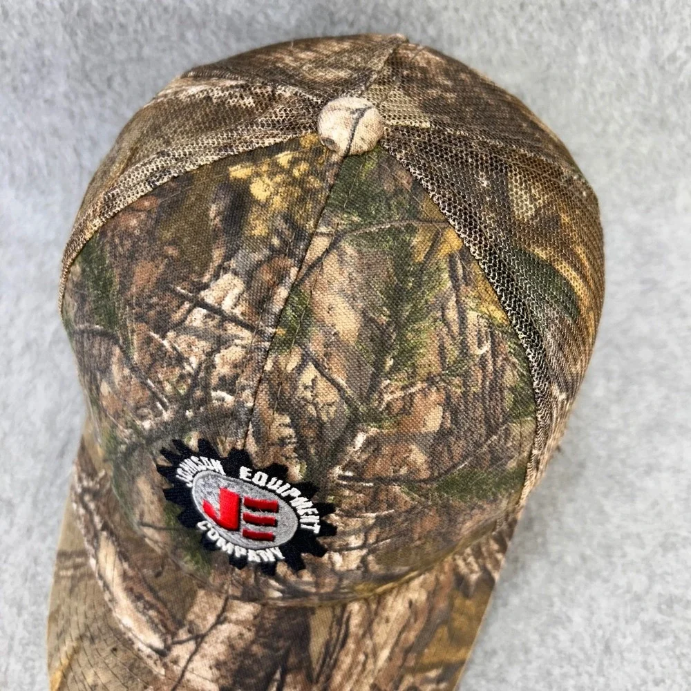 Johnson Equipment Co Mens Camo Outdoor Cap Realtree Trucker Hat Snapback OSFM